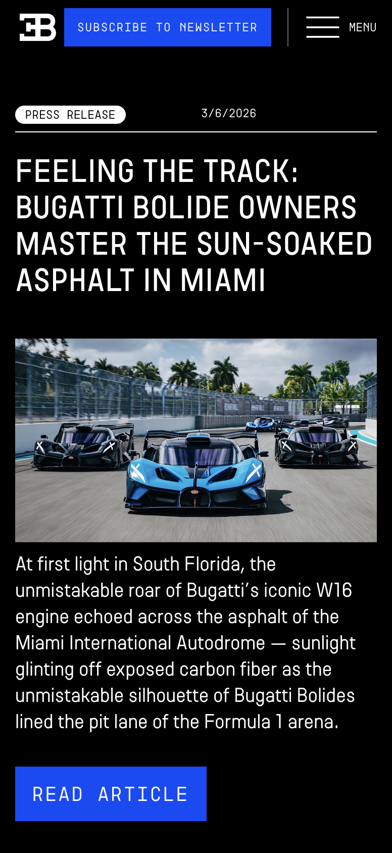 Bugatti Newsroom Mobile 01