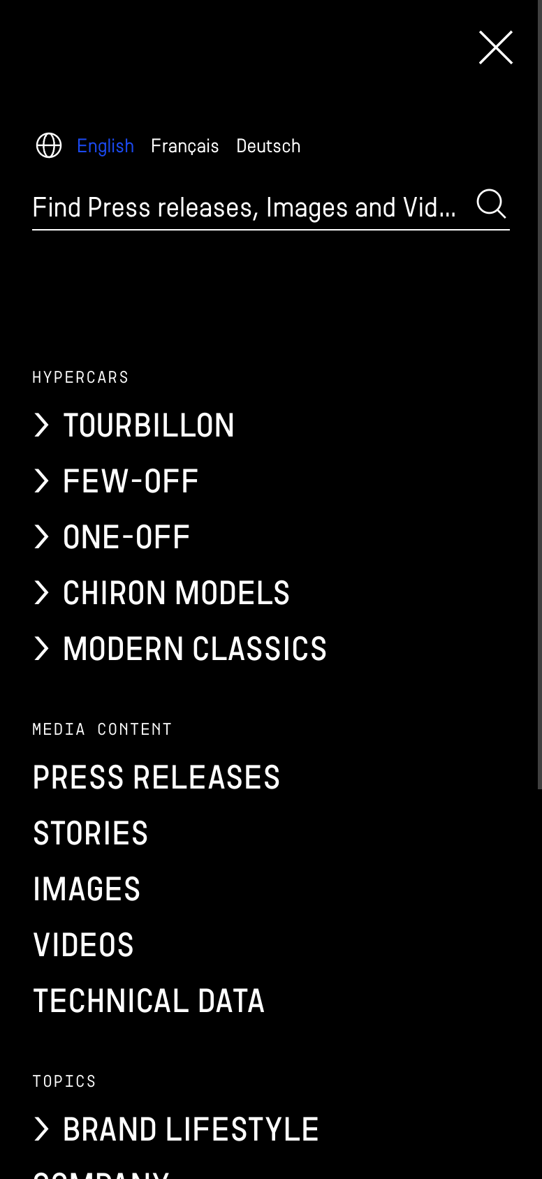Bugatti Newsroom Mobile 06