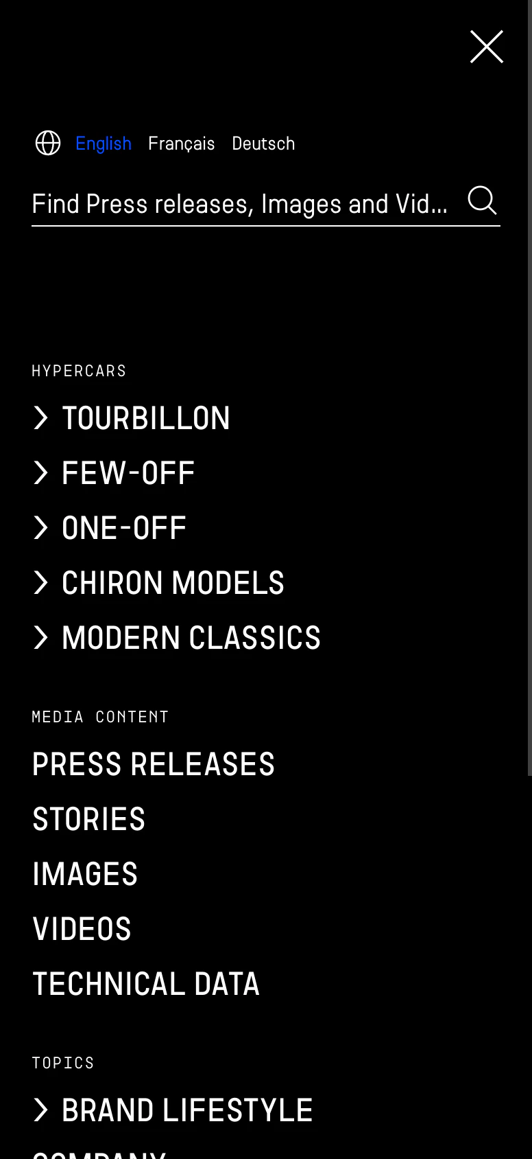 Bugatti Newsroom Mobile 06