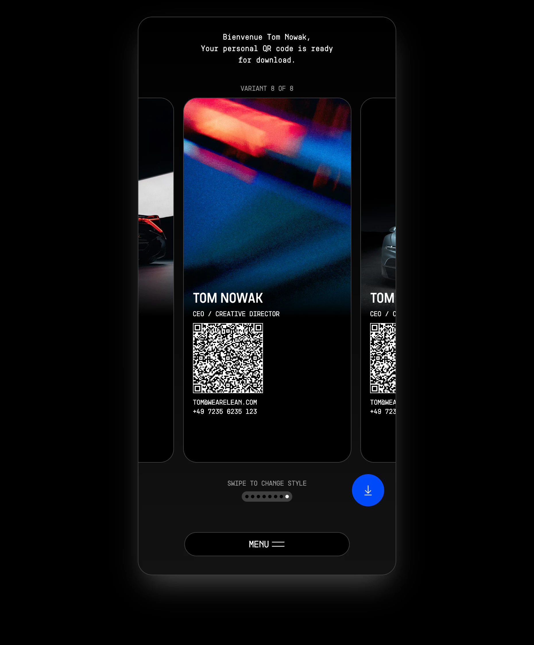 Bugatti Contacts App